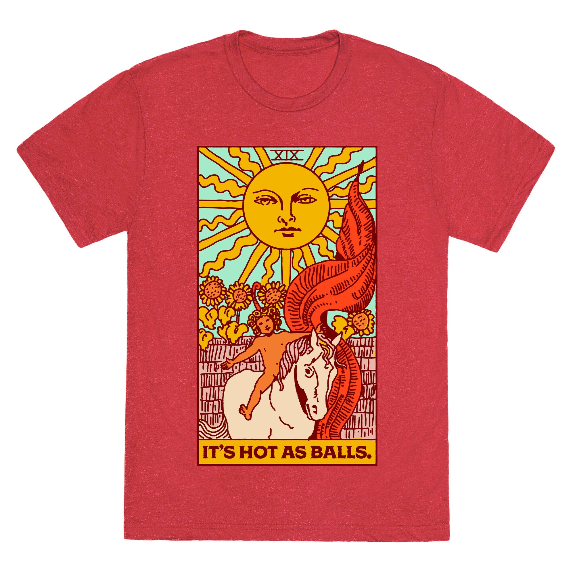 It's Hot As Balls (The Sun Tarot) Unisex Triblend Tee